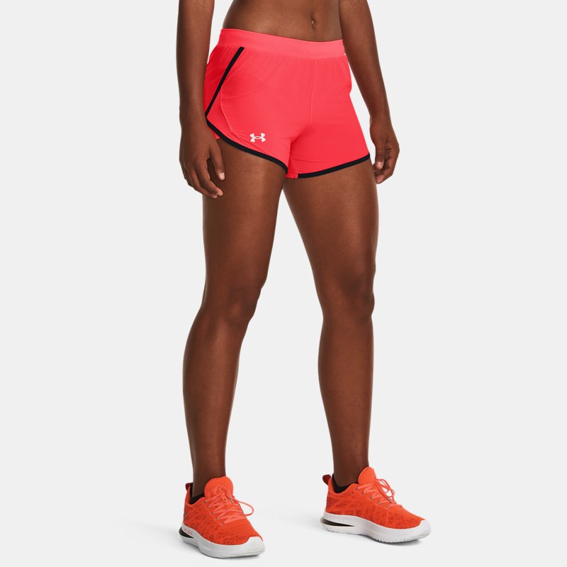 Women's Under Armour Fly-By 2.0 Shorts Beta / Black / Reflective L